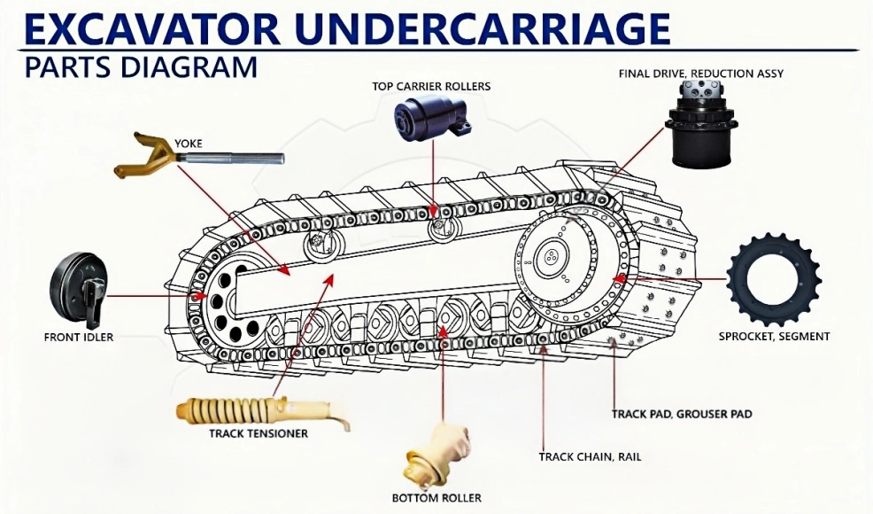diagram of excavator
