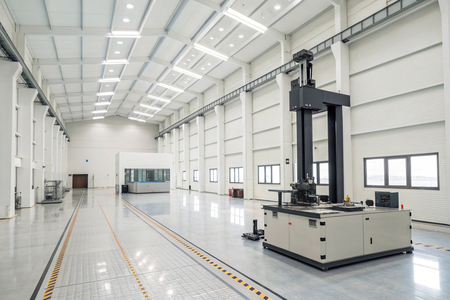 Modern manufacturing plant with advanced equipment