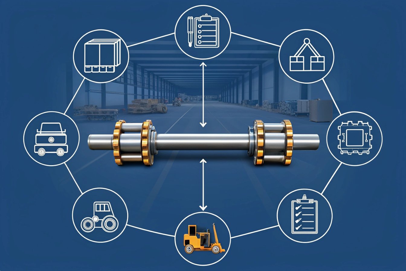 Industrial components connected for efficient supply chain