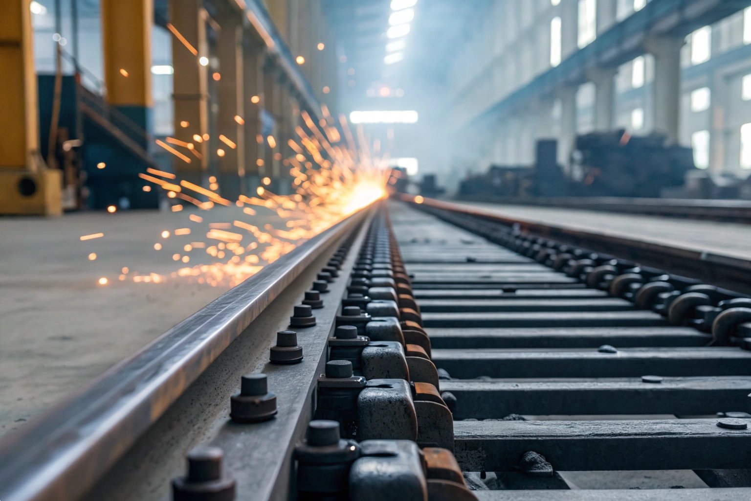 Industrial Conveyor Roller Chain | High-temperature Resistant Components | Heavy-duty Conveyor System Industrial conveyor roller chain with high-temperature resistant glowing components.