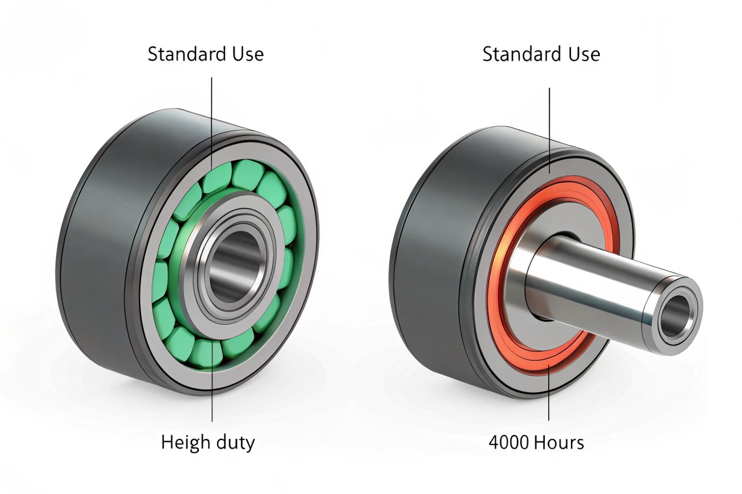 Bearing Types Standard and heavy-duty bearings comparison