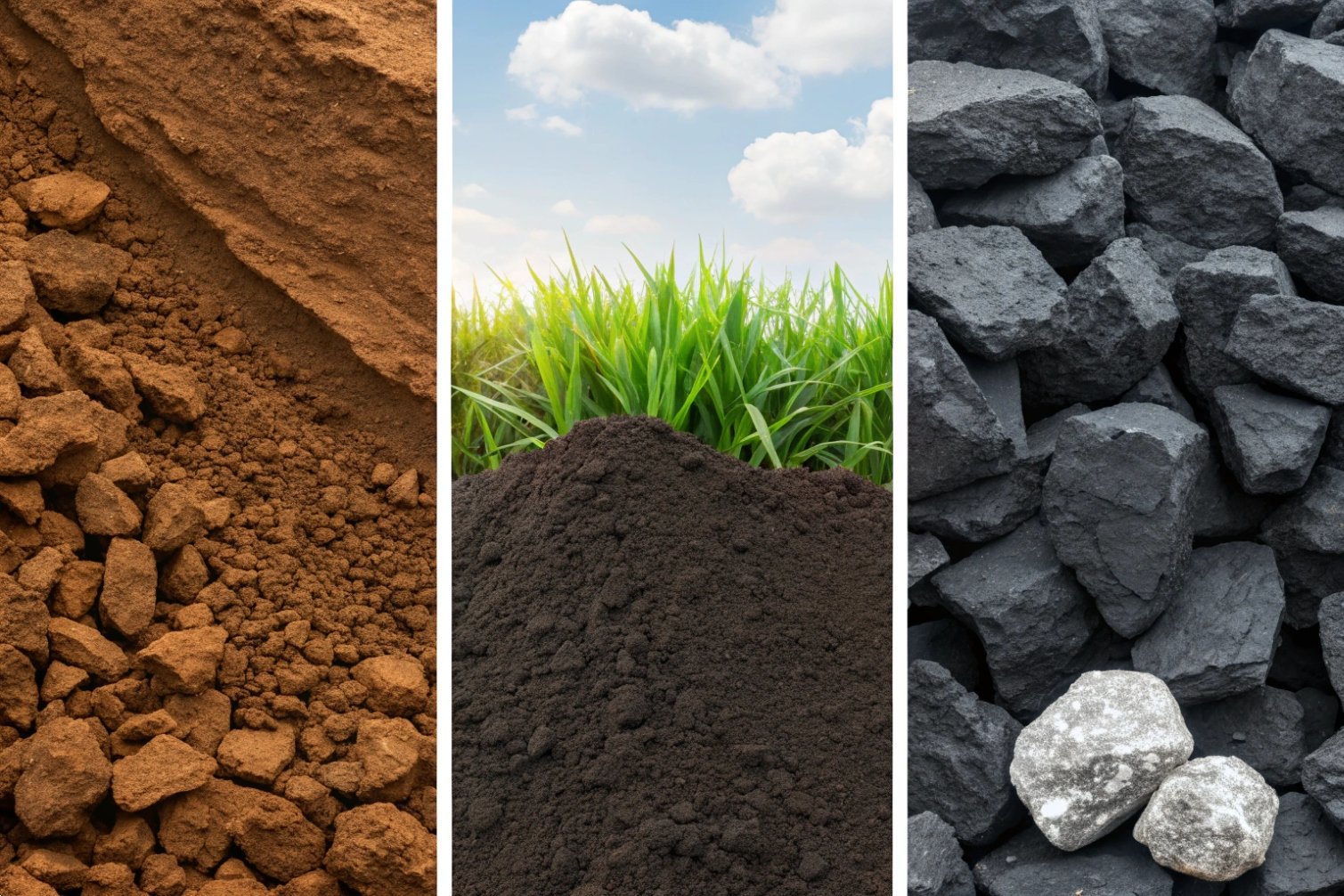 Soil comparison Comparison of different soil types.