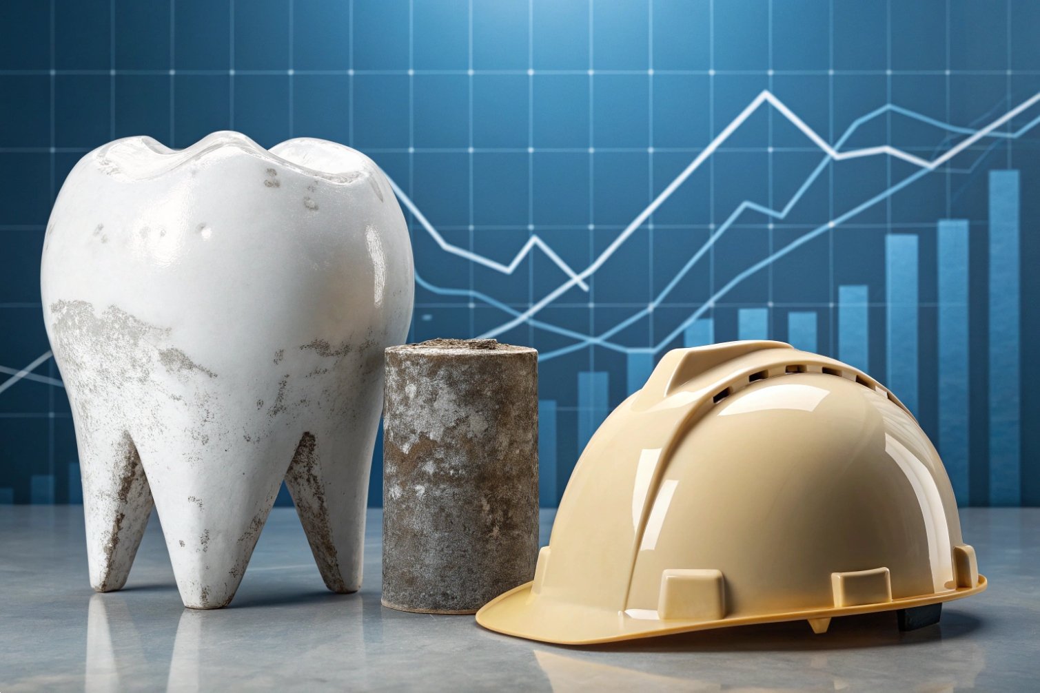 Construction data Construction elements against data analysis background.